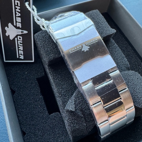 Chase Durer CDW-0149 Men's Watch 46mm Silver/Khaki Luminous Dial - New! - Picture 6 of 8